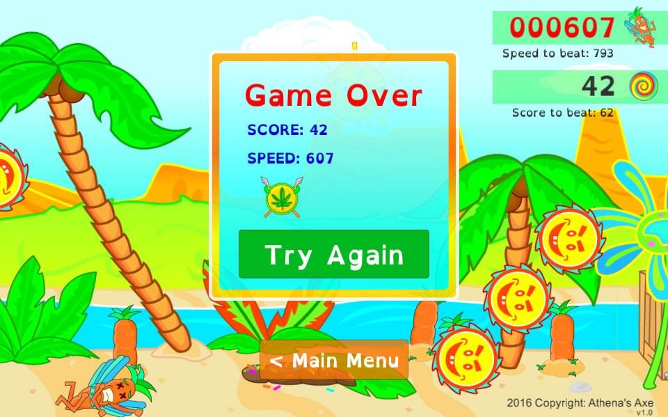 Happy Land end screen screenshot